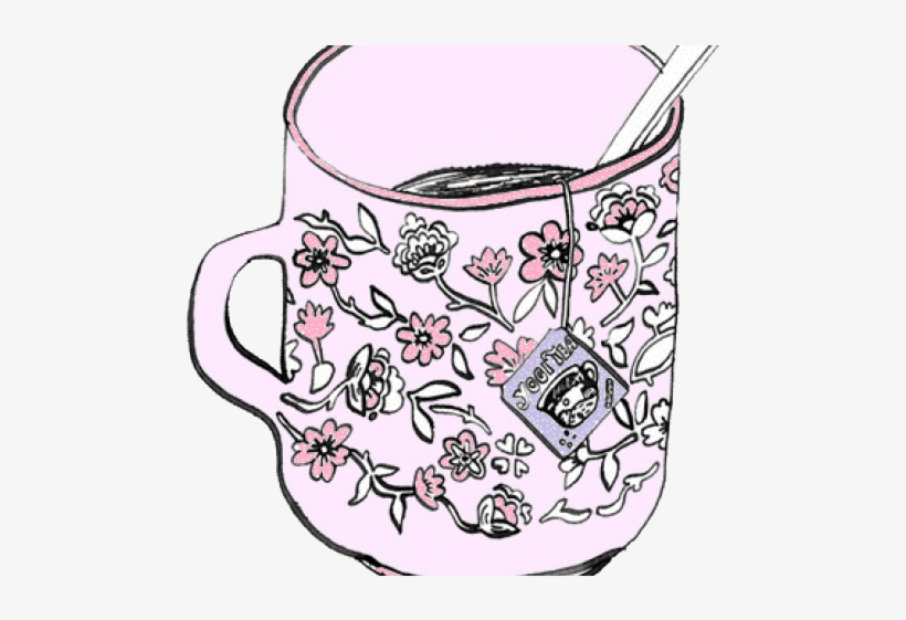 Teacup Clipart Png Tumblr - Taza De Cafe Tumblr Dibujo, transparent png