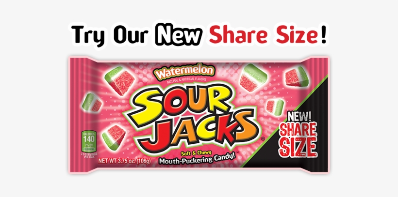 Sour Jacks Candy, Watermelon - 5 Oz, transparent png