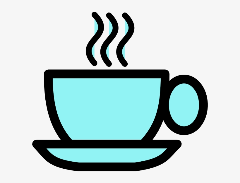 Blue Tea Cup Svg Clip Arts 600 X 545 Px, transparent png