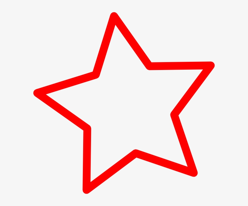 Clip Art Freeuse Library Patriotic Stars Clipart - Red Star Outline Png, transparent png