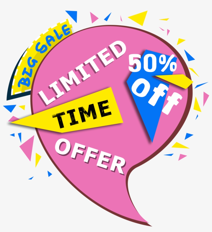 Colorful Limited Time Offer Png Image - Cross And Fish, transparent png