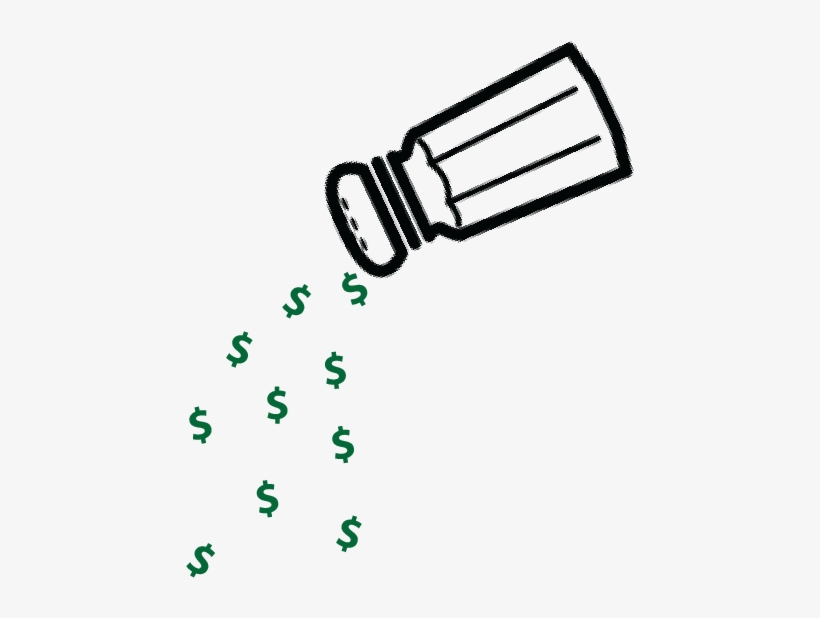 Money Salt Shaker - Complex Community Federal Credit Union, transparent png