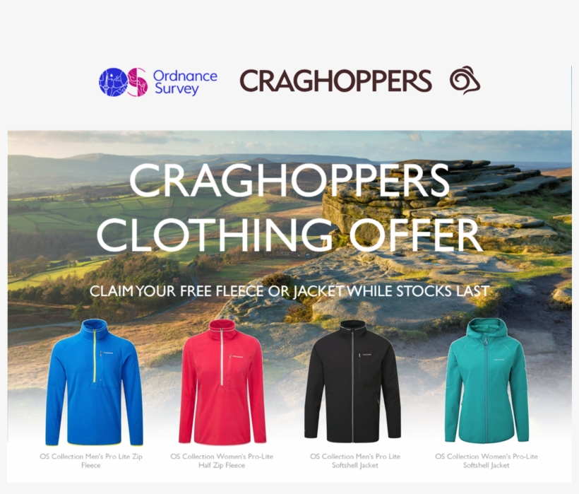 To Claim Your Free Craghoppers Fleece Worth £30 - Ordnance Survey, transparent png