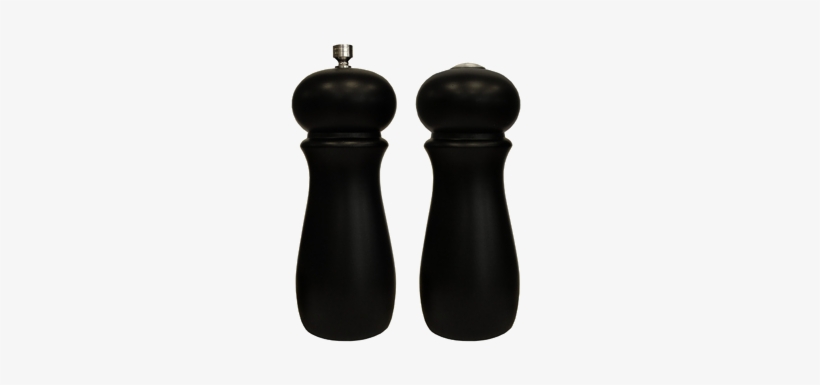 2-piece Rubberwood Salt Shaker & Pepper Grinder, transparent png