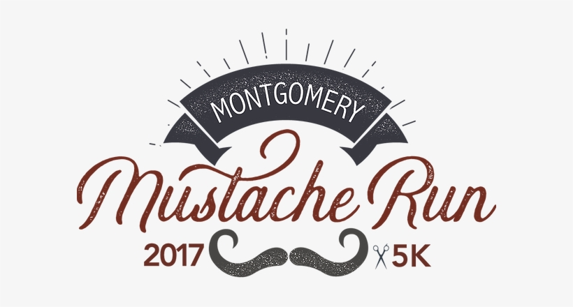2017 Montgomery Mustache Run 5k - Calligraphy, transparent png