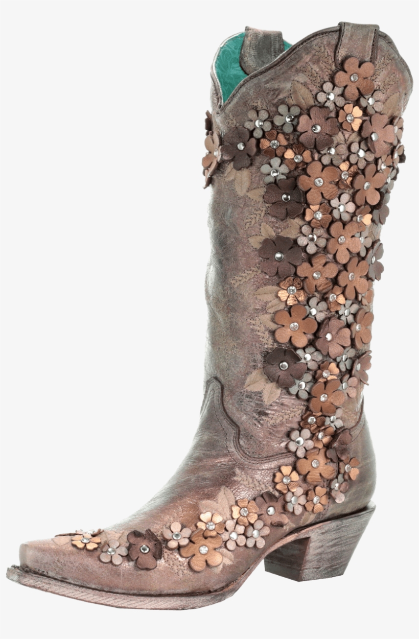 Cowboy Boots And Flowers Png Clip Library Download - Corral Boots With Flowers, transparent png