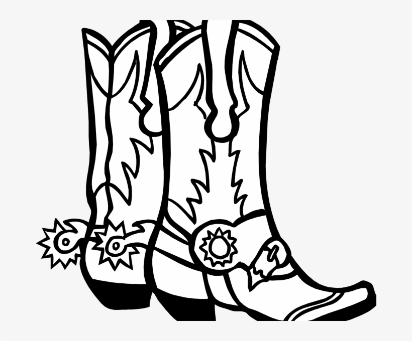 Picture Library Boot Drawing At Getdrawings Com Free - Cowboy Boots Drawing Easy, transparent png