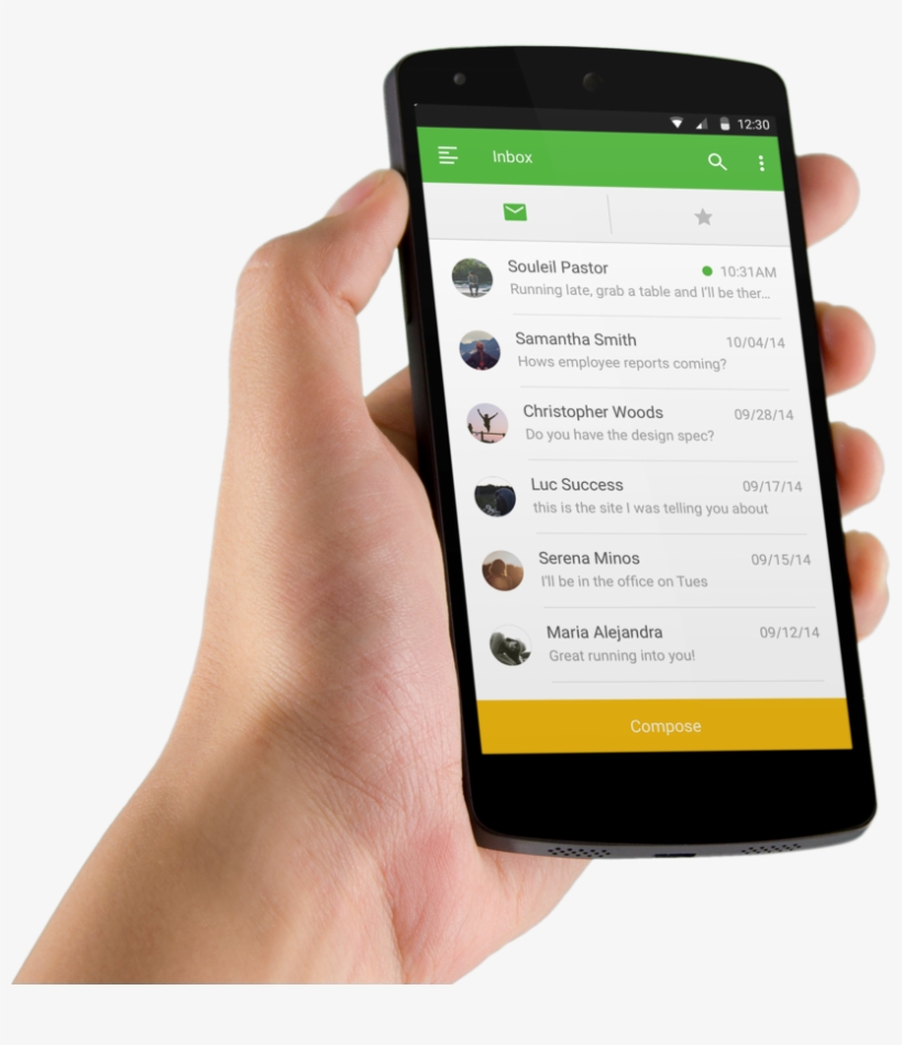 Sms From Your Work Extension - Phone With Hand Android, transparent png
