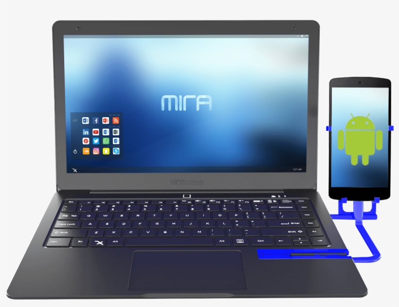 Mirabook Android Phone Laptop Dock - Laptop Dock For Phone, transparent png