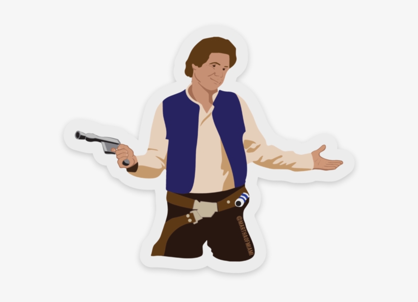 Han Solo Sticker - Las Chicas No Me De Han Solo, transparent png