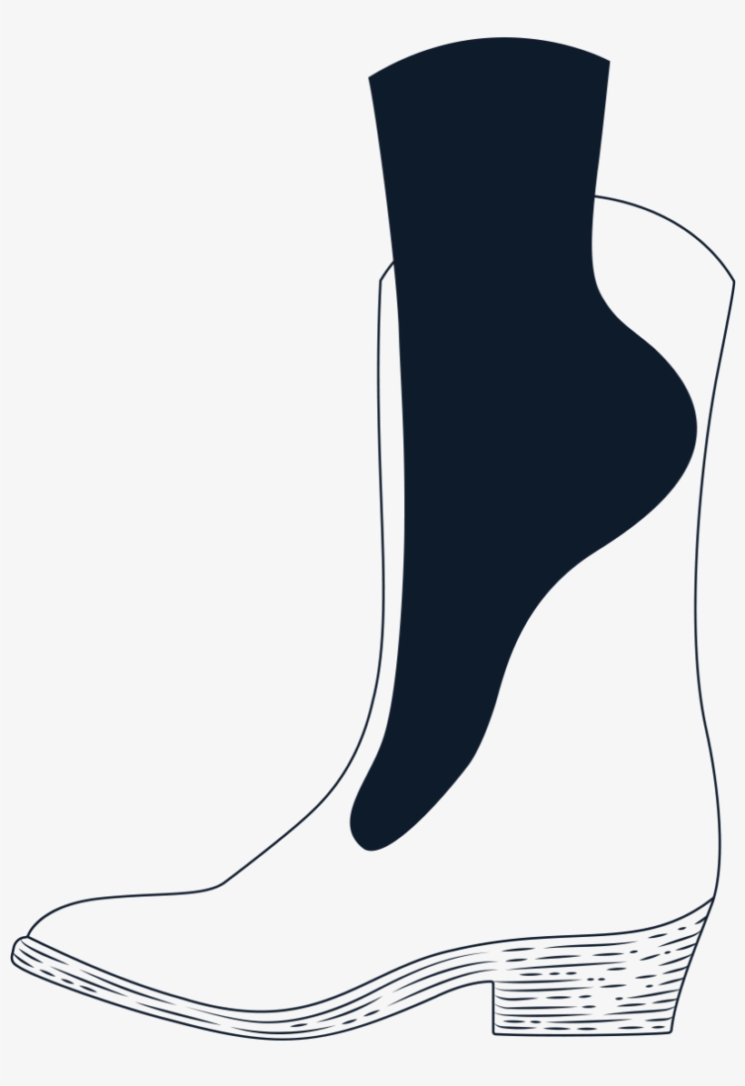 Foot Going In - Cowboy Boot, transparent png