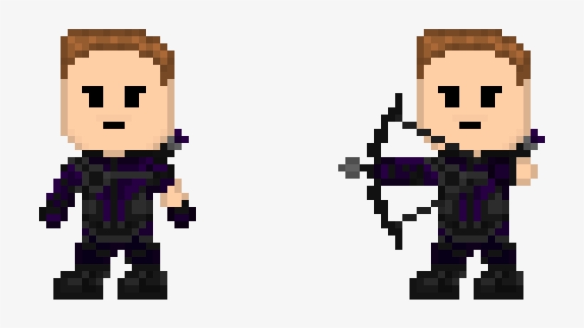 Hawkeye - Capitan America Infinity War Pixel Art, transparent png