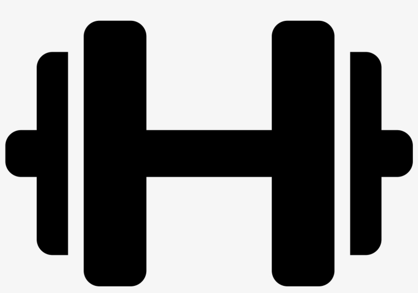 It Is A Logo Of A Dumbbell - Pink Dumbbell Clipart, transparent png