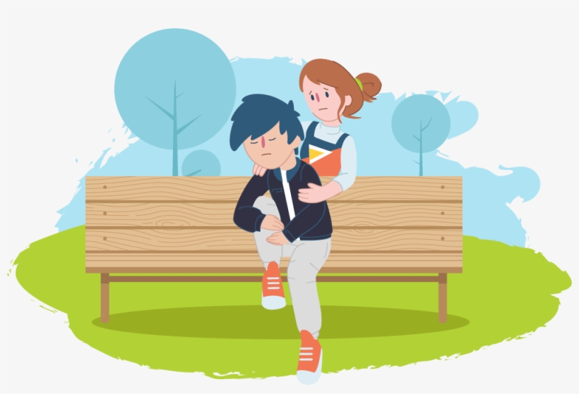 Concerned Friend - Friend Thinking About Suicide, transparent png