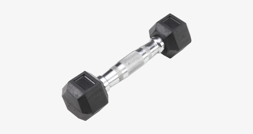 Body-solid Rubber Coated Hex Dumbbells - Body Solid Rubber Coated Hex Dumbbells, transparent png