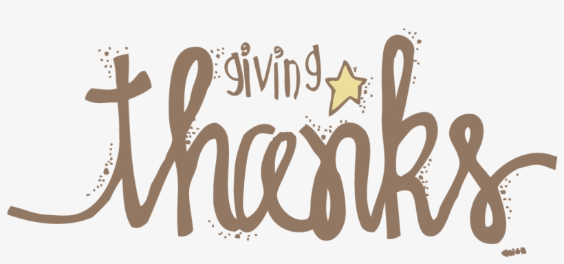 28 Collection Of Give Thanks - Calligraphy, transparent png