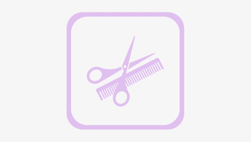 Salon - Transparent Shears And Comb, transparent png