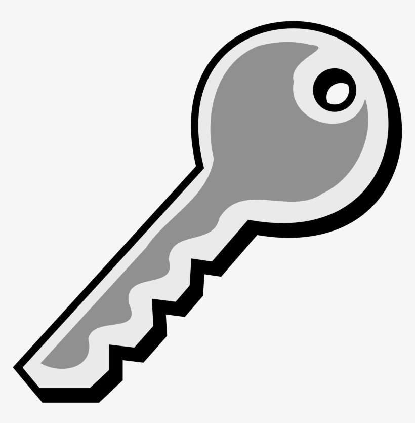 Key - Key Clipart Black And White, transparent png