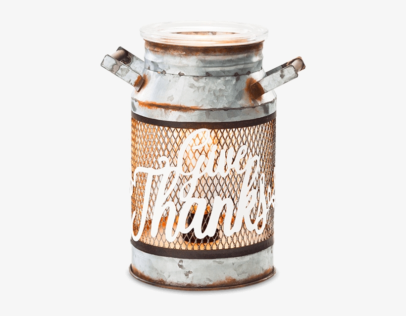Give Thanks Milk Can Scentsy Warmer - Scentsy 2018 Harvest Collection, transparent png