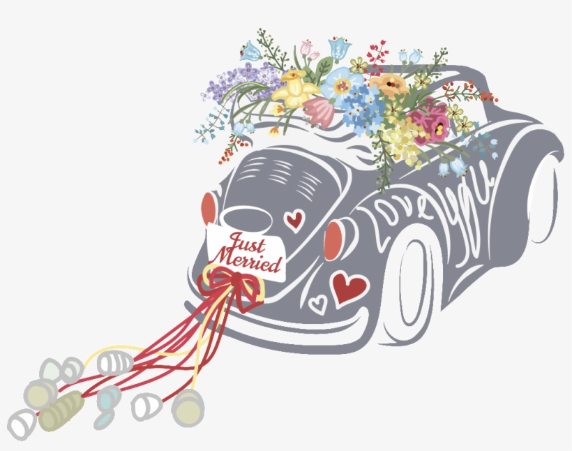 This Graphics Is Wedding Car Wedding Decoration Vector - Vector Graphics, transparent png