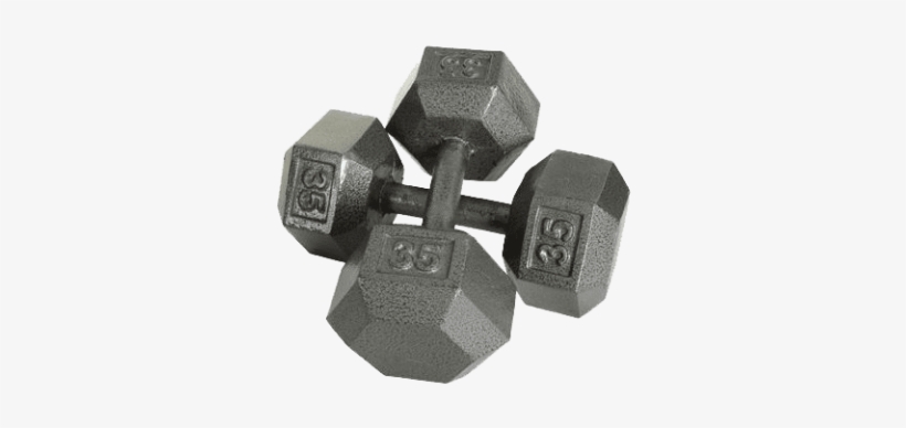 Usa Cast Iron Dumbbells - Usa Sports Cast Iron Hexagonal Dumbbell - 50 Lb, transparent png