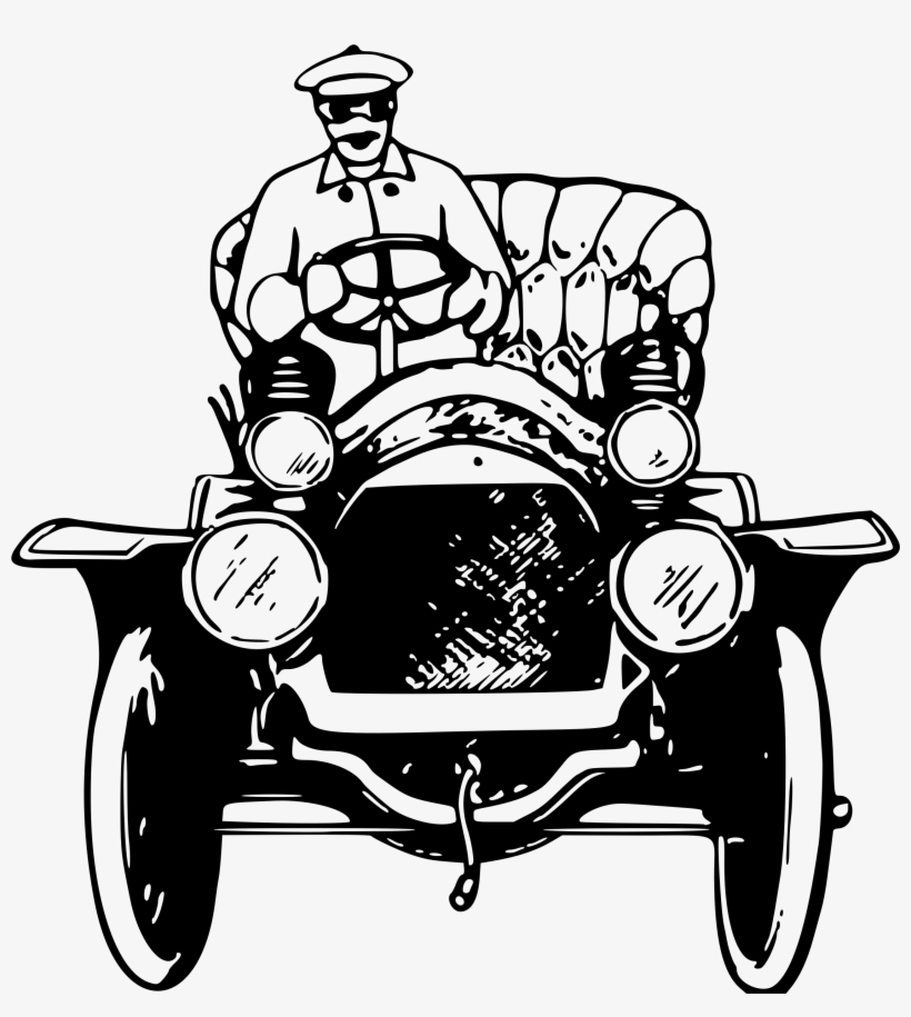 Vintage Clip Art- Packard Car - Car, transparent png