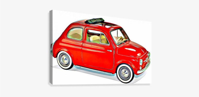 Fiat Model Cars Canvas Print - Antique Car, transparent png