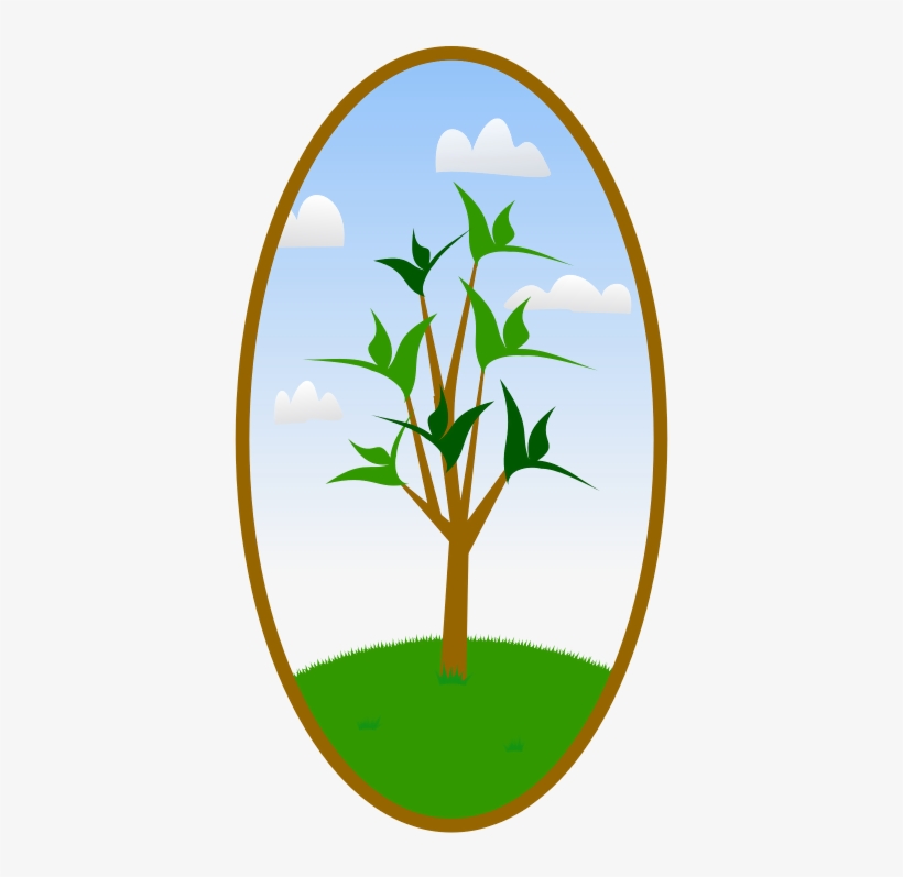 This Graphics Is An Oval Landscape Tree About Buttons, - Tree Hugger Nature Lover Tee Tile Coaster, transparent png
