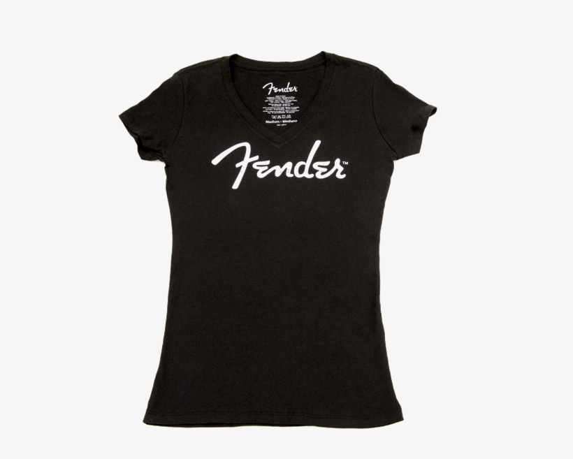 Fender® Ladies Distressed Logo T-shirt, Black, - Mr Robot Shirt, transparent png