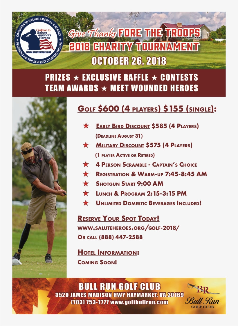 Give Thanks Fore The Troops- 2018 Charity Tournament - Pitch And Putt, transparent png