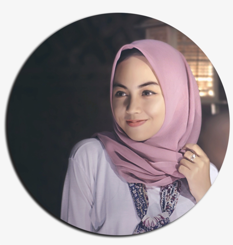 Girl With Hijab - Wall Clock, transparent png