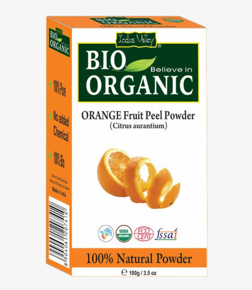 Bio Organic Orange Peel Powder - Indus Valley 100% Organic Soft Black Henna Hair Color, transparent png