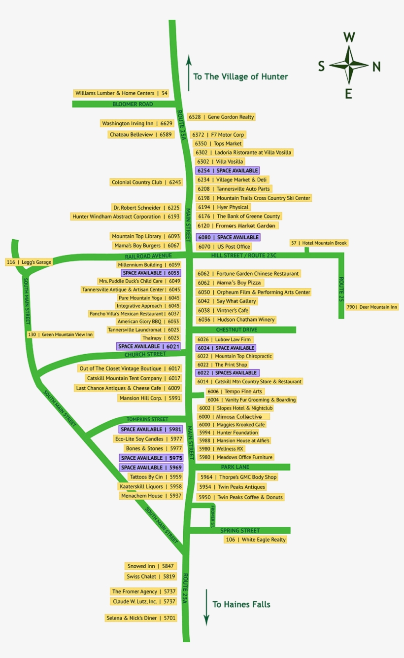 Map Of Tannersville - Tannersville, transparent png