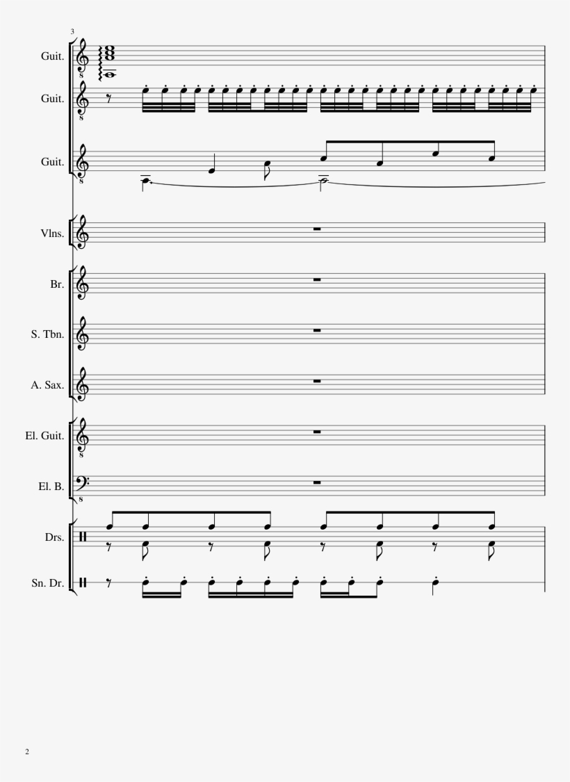 Lg-3878757 Sheet Music 2 Of 67 Pages - Music, transparent png