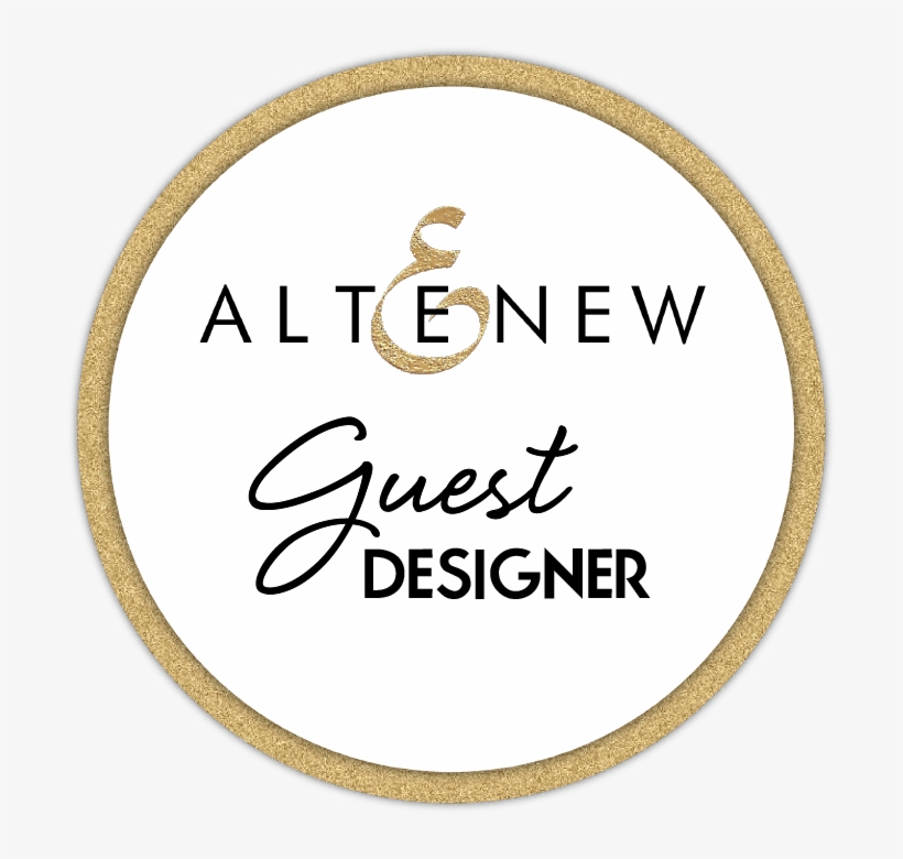 Badge Guest Designer - Altenew Clear Stamps - Peony Scrolls, transparent png