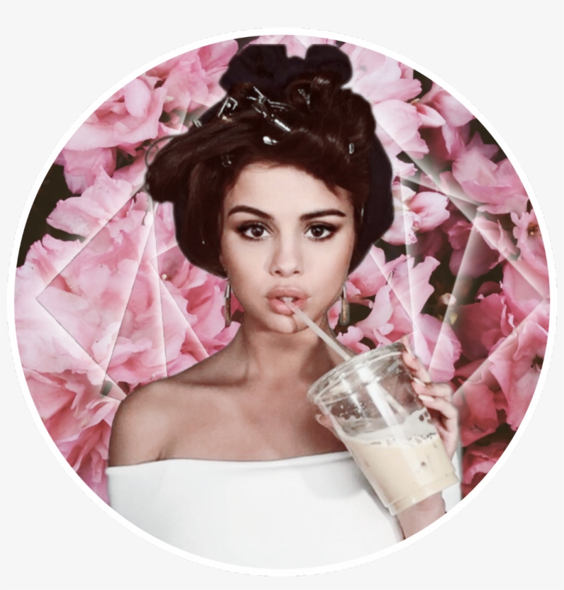 Selenagomez Selenagomezedits Selenagomezicon Icon Icone - Selena Gomez Bigoudis Bouton, transparent png
