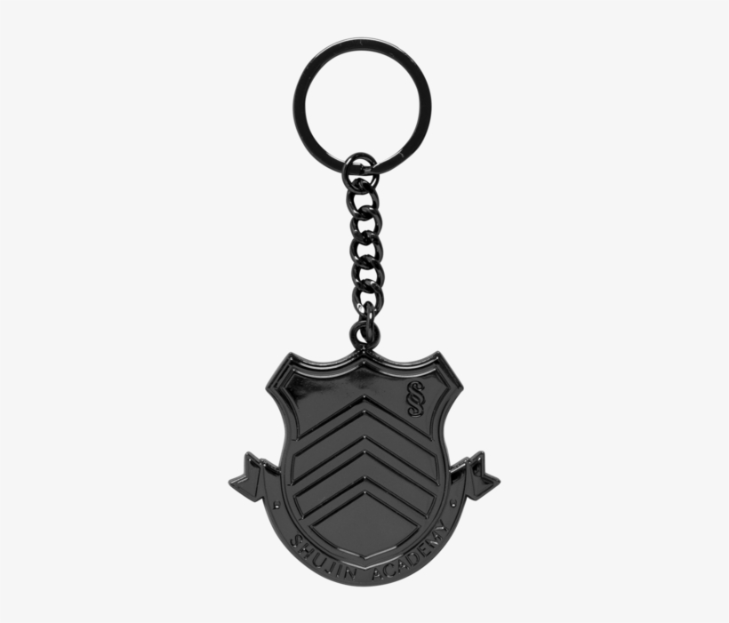 Shujin Academy Gunmetal Keychain - Persona 5, transparent png
