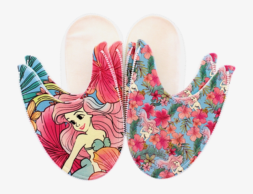 Ariel Floral Image Mix N Match Zlipperz Set, transparent png