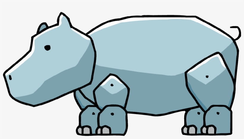 Hippopotamus - Scribblenauts Hippo, transparent png