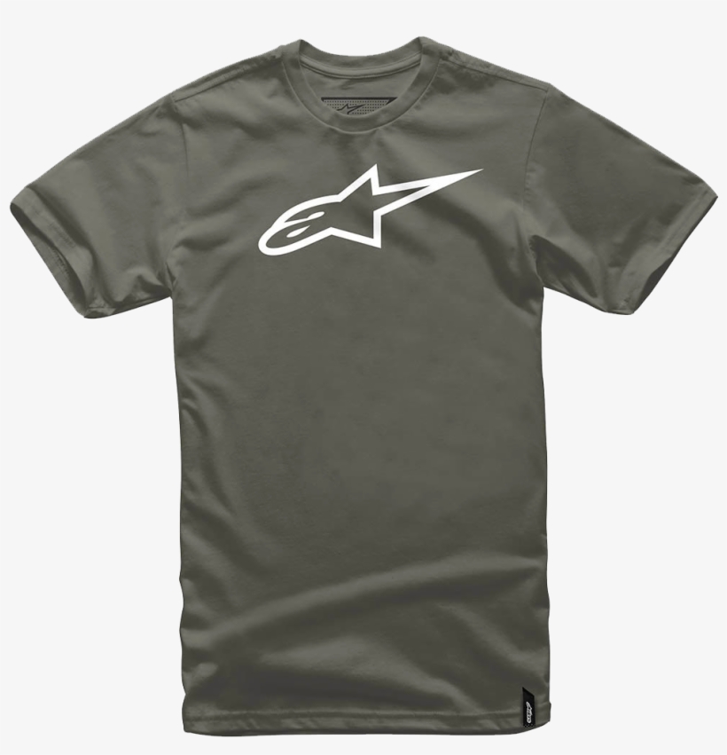 Alpinestars Ageless Classic Tee Military/white - Alpinestars Driven, transparent png