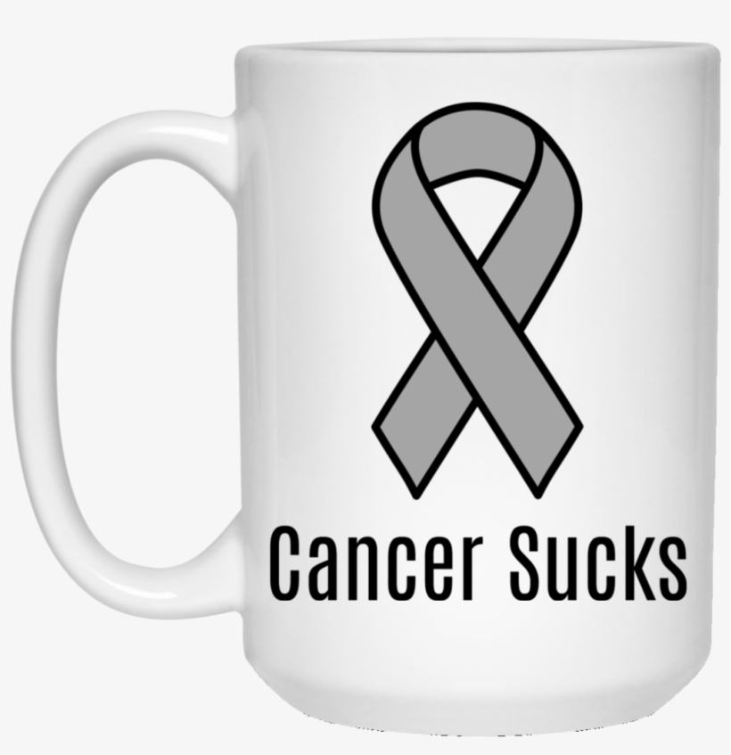 Cancer Sucks Grey Ribbon Brain Cancer Awareness 15, transparent png