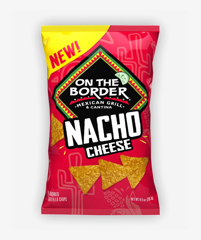 Nacho Cheese - Border Tortilla Chips Cafe Style 12 Oz Bag, transparent png