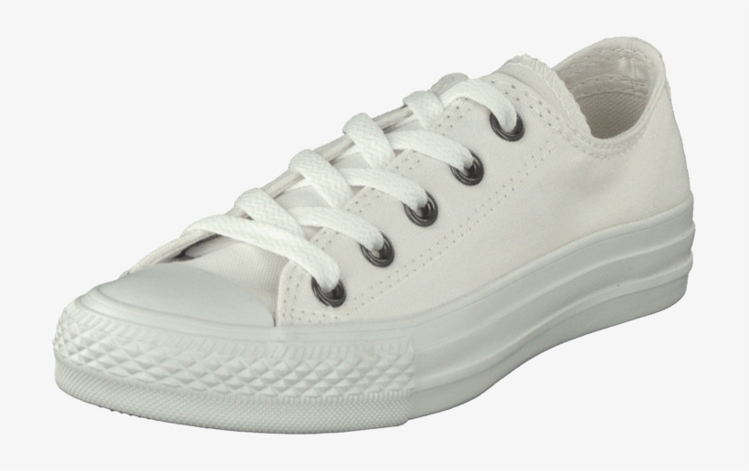 Chuck Taylor All Star Ox White Monochrome - Shoe, transparent png
