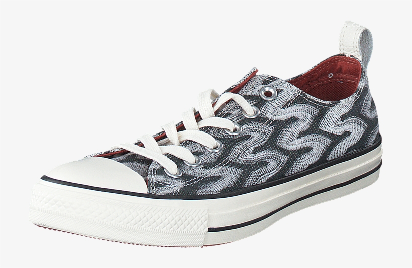 Panic Buying Womens Converse All Star Missoni-ox Black/auburn/egret - Converse X Missoni, Chuck Taylor All Star Ox Metallic, transparent png