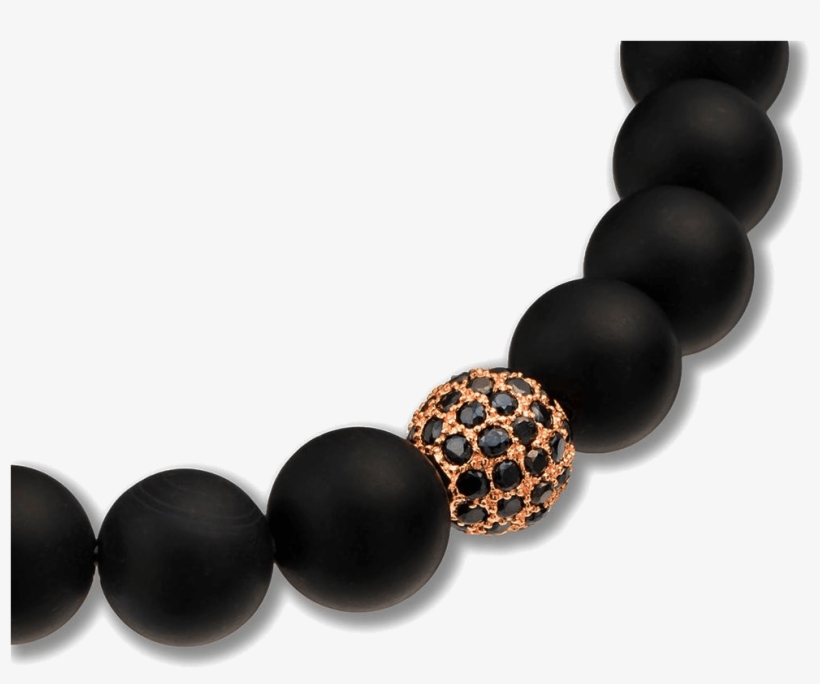 Rose Gold Zircon Bracelet - Diesel Men's Silver Tone Stainless-steel Beaded Bracelet, transparent png