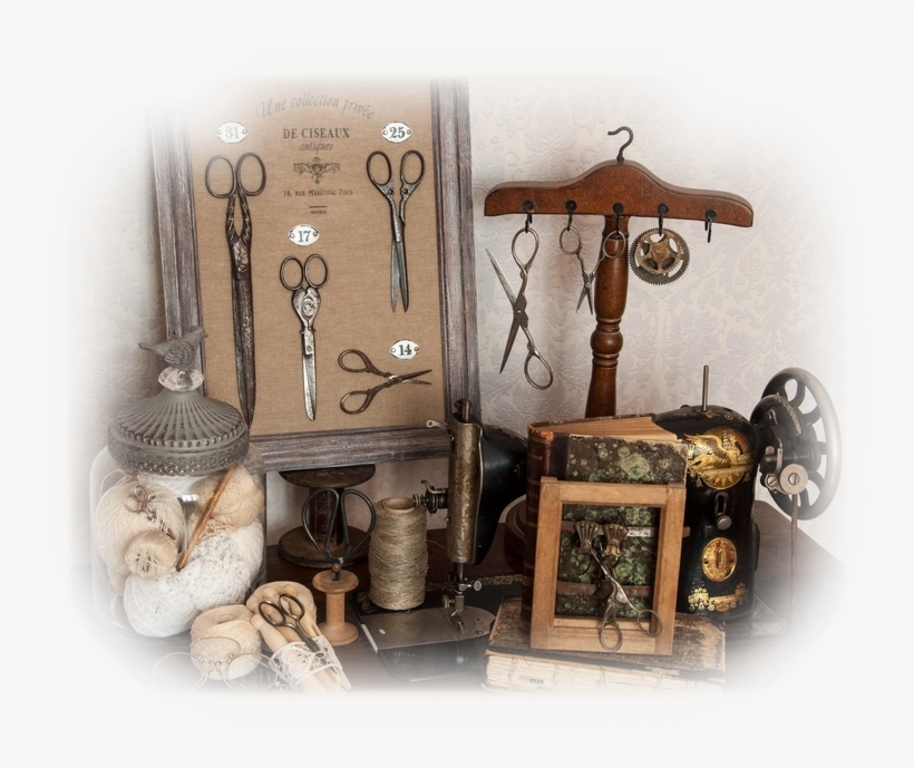 Des Ciseaux D'antan - Sewing, transparent png