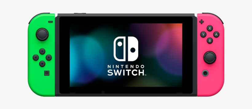 Nintendo Switch Green And Pink, transparent png