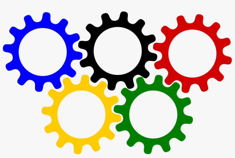 Colorful Gears Png - Gears Svg, transparent png
