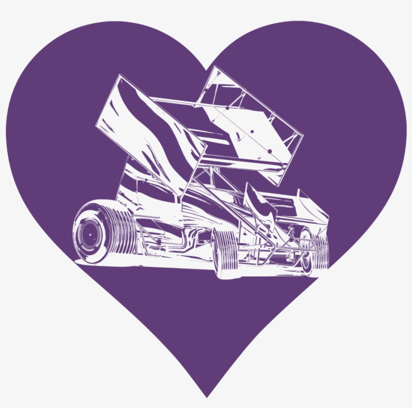 I 💜 Sprint Car Toddler's - Sprint Car Racing, transparent png