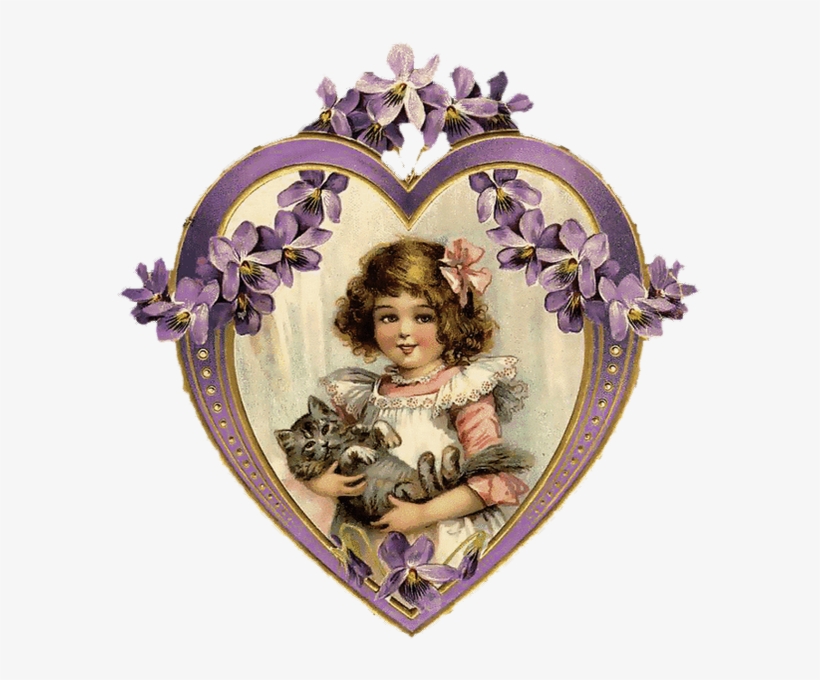 Antique Heart Shape Printables, transparent png
